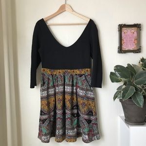 Anthro Maeve Long sleeve romper